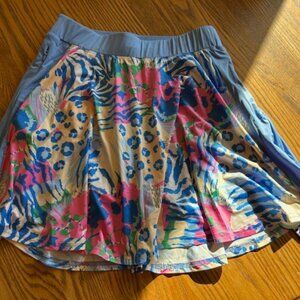 SONEVEN SKORT Golf PIckleball Tennis NWTs Tropical Leopard WOmens Large